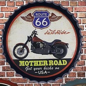 Tapa decorativa Route 66 Mother Road (moto) – foto 2