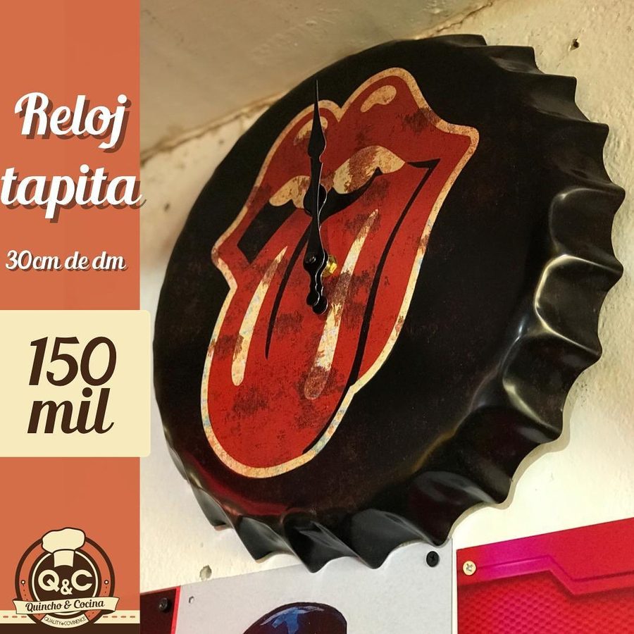 Tapa decorativa reloj The Rolling Stones (lengua)