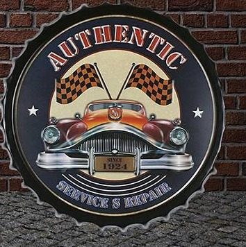 Tapa decorativa Authentic Service & Repair – foto 2