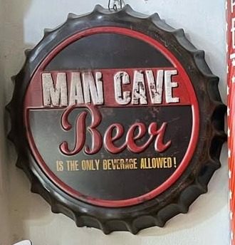 Tapa decorativa Man Cave Beer – foto 2
