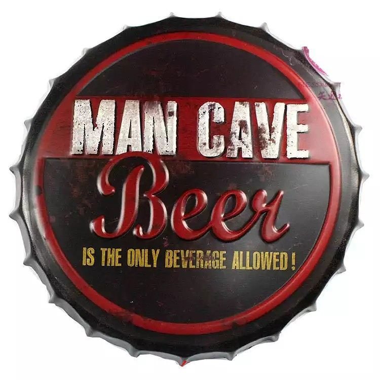 Tapa decorativa Man Cave Beer
