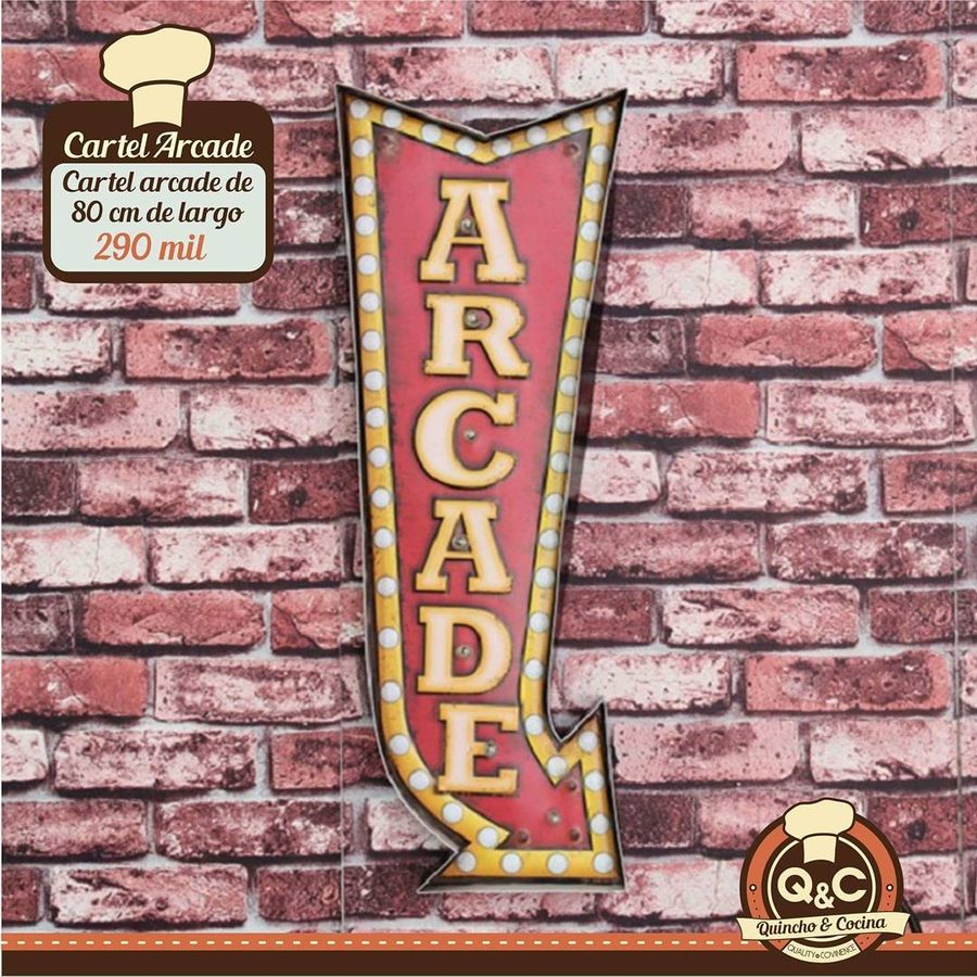 Neón Arcade flecha
