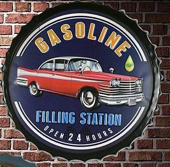Tapa decorativa Gasoline Filling Station