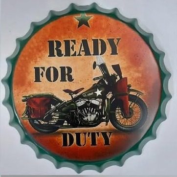 Tapa decorativa Ready for Duty (moto) – foto 2