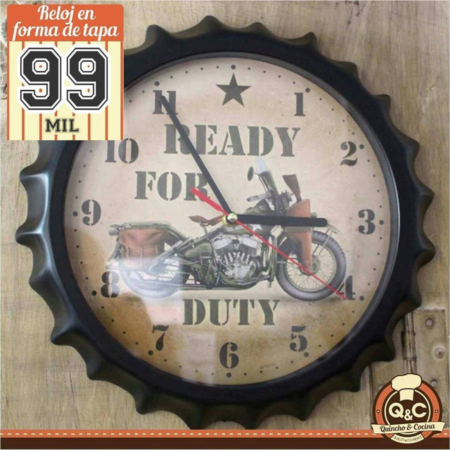 Tapa decorativa Ready for Duty (moto)