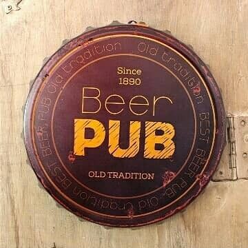 Tapa decorativa Beer Pub (Since 1890)