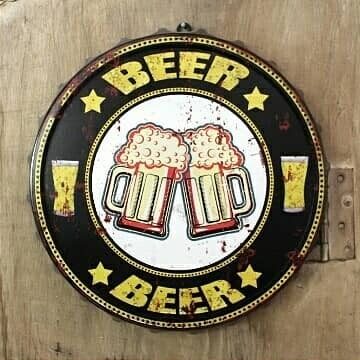Tapa decorativa Beer Beer (dos jarras)
