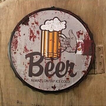 Tapa decorativa Beer Always on Tap Ice Cold