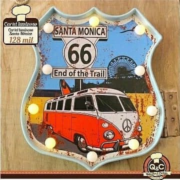 Neón Santa Monica Route 66 (End of the Trail)