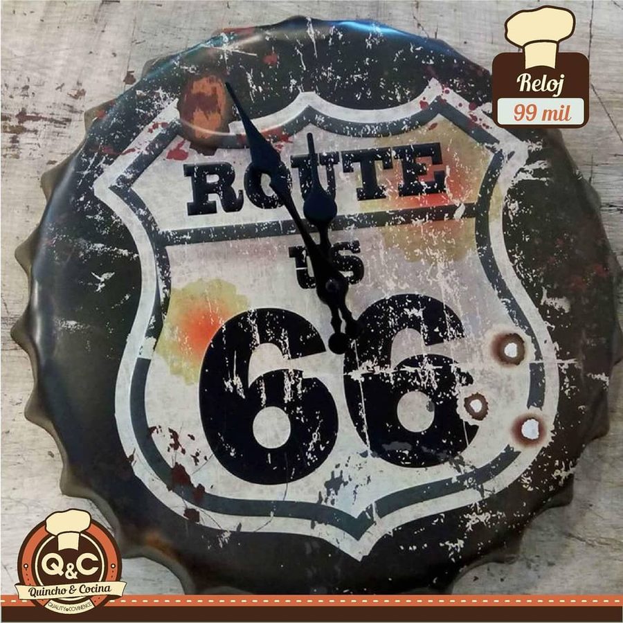 Tapa decorativa reloj Route 66
