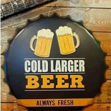 Tapa decorativa Cold Larger Beer (Always Fresh)
