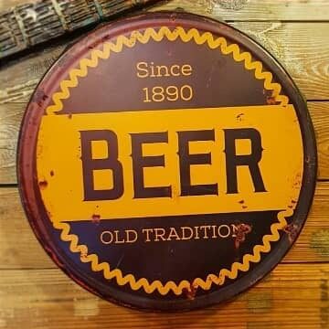Tapa decorativa Beer Since 1890