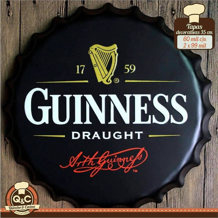 Tapa decorativa Guinness Draught