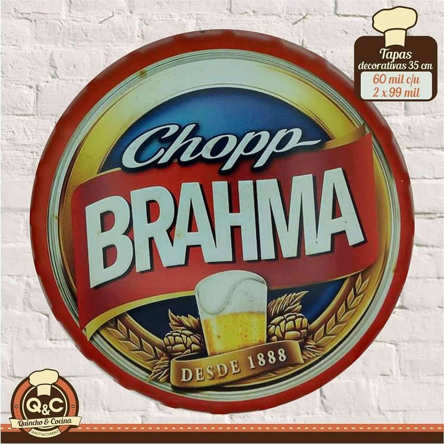 Tapa decorativa Chopp Brahma – foto 3