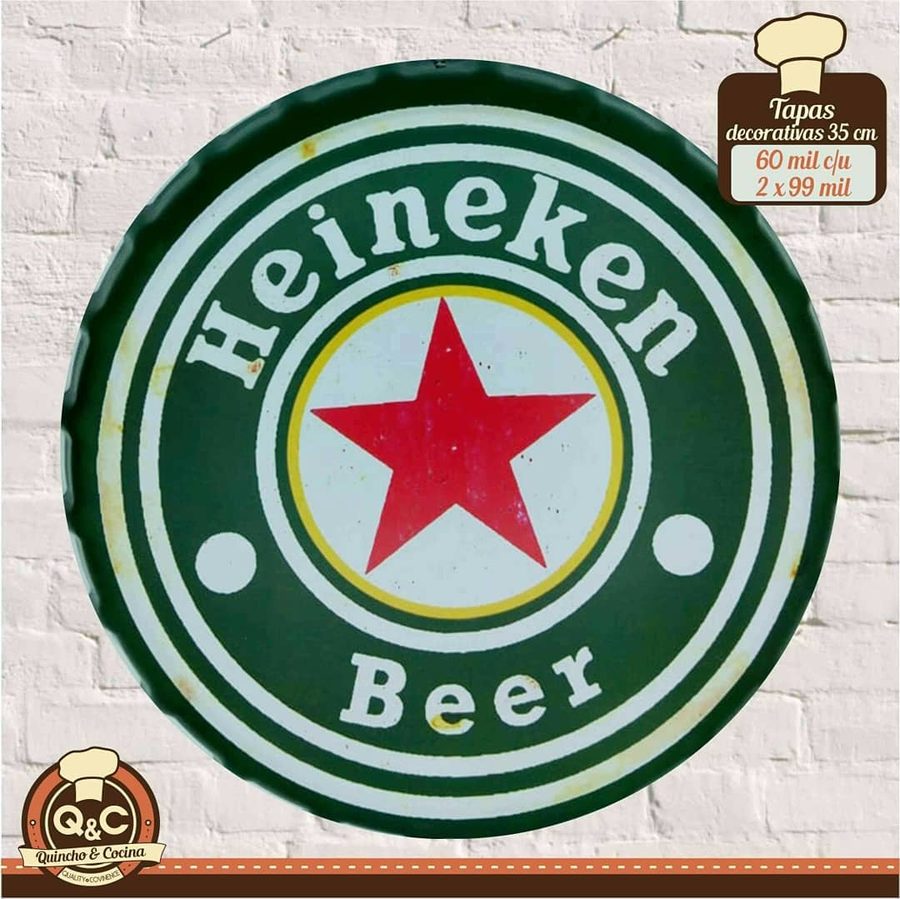 Tapa decorativa Heineken Beer estrella – foto 2