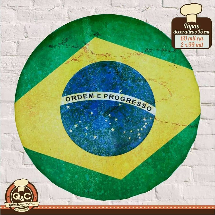Tapa decorativa Bandera de Brasil – foto 2