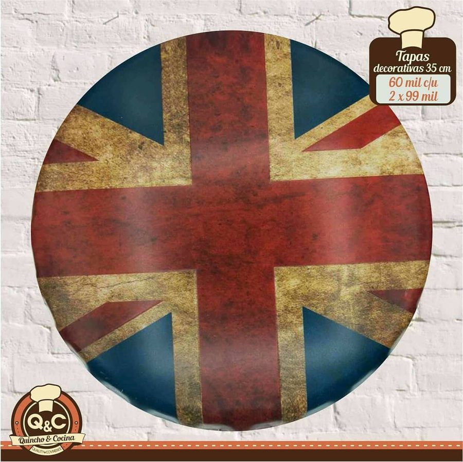 Tapa decorativa Bandera del Reino Unido