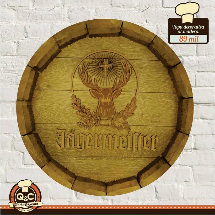 Tapa decorativa Jägermeister (madera)