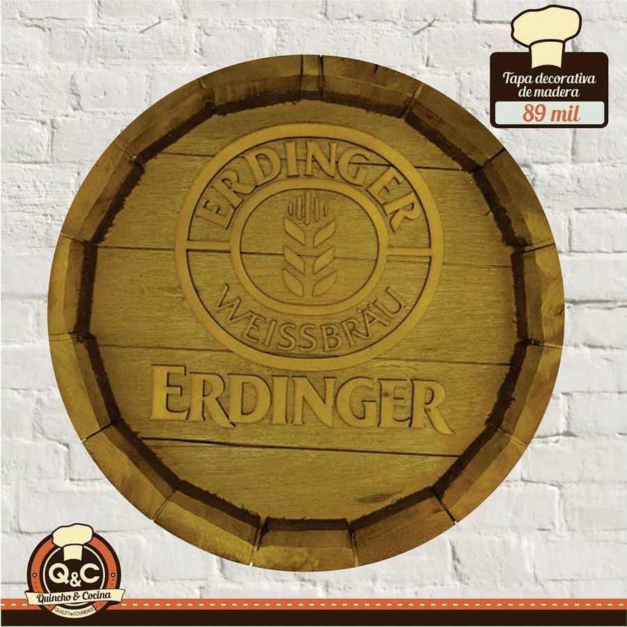 Tapa decorativa Erdinger (madera)