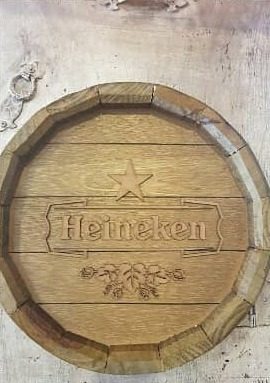 Tapa decorativa Heineken (madera) – foto 2