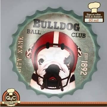 Tapa decorativa Bulldog Ball Club