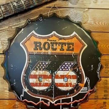Tapa decorativa Route 66 (bandera) – foto 3