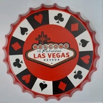 Tapa decorativa Las Vegas (naipes) – foto 3