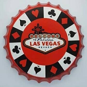 Tapa decorativa Las Vegas (naipes)