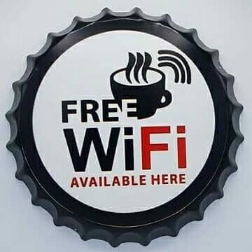 Tapa decorativa Free WiFi