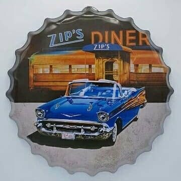 Tapa decorativa Zip's Diner