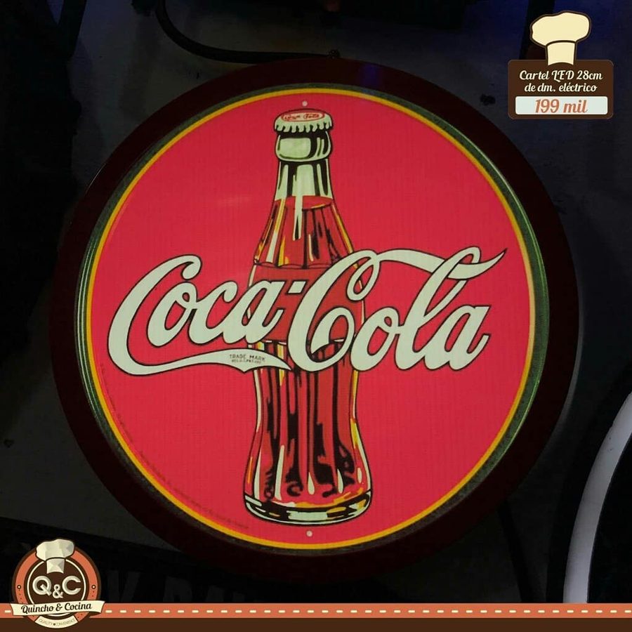 Neón Coca-Cola botella