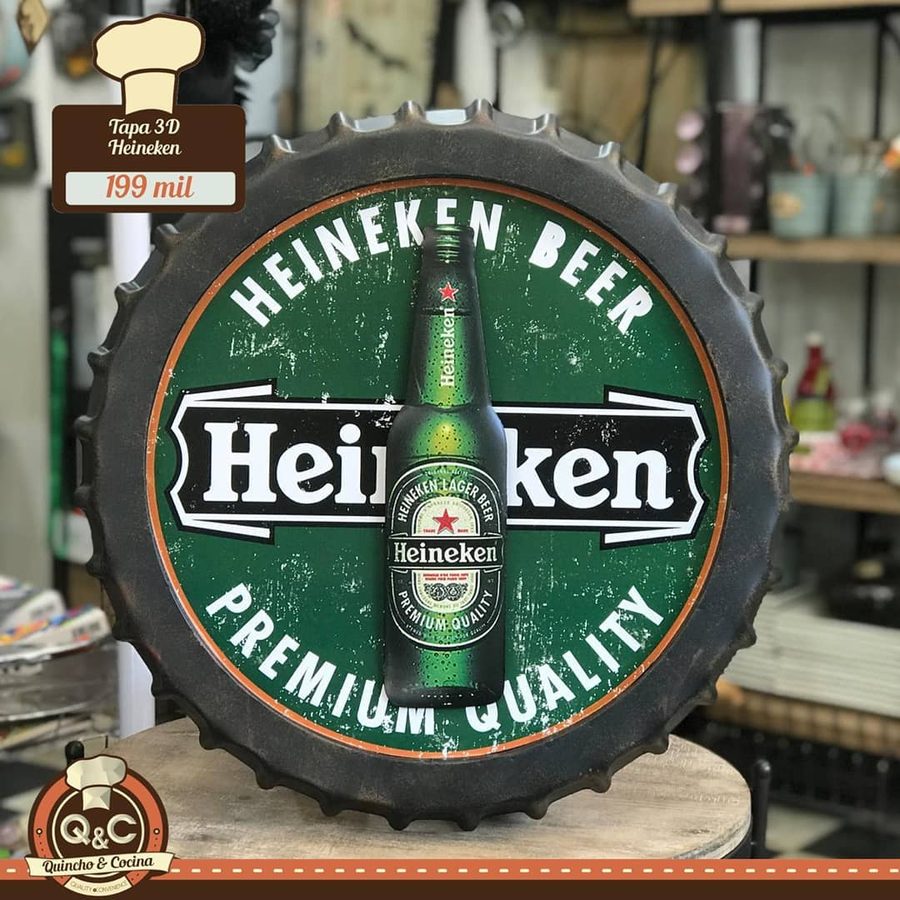 Tapa decorativa Heineken Premium Quality