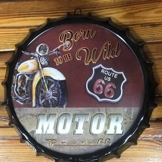 Tapa decorativa Born to Be Wild – Route 66 Motor – foto 2