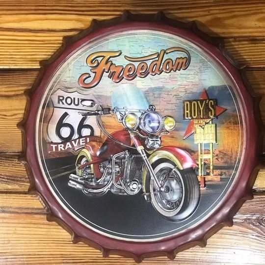 Tapa decorativa Freedom – Route 66 (moto) – foto 2