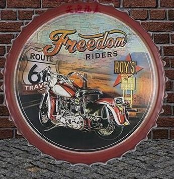 Tapa decorativa Freedom – Route 66 (moto) – foto 3