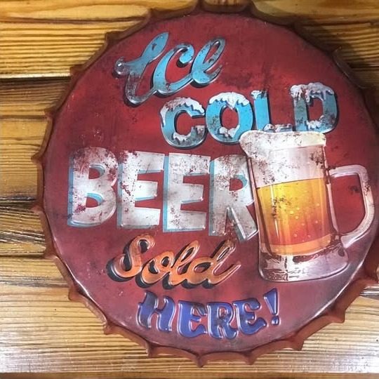 Tapa decorativa Ice Cold Beer Sold Here – foto 3