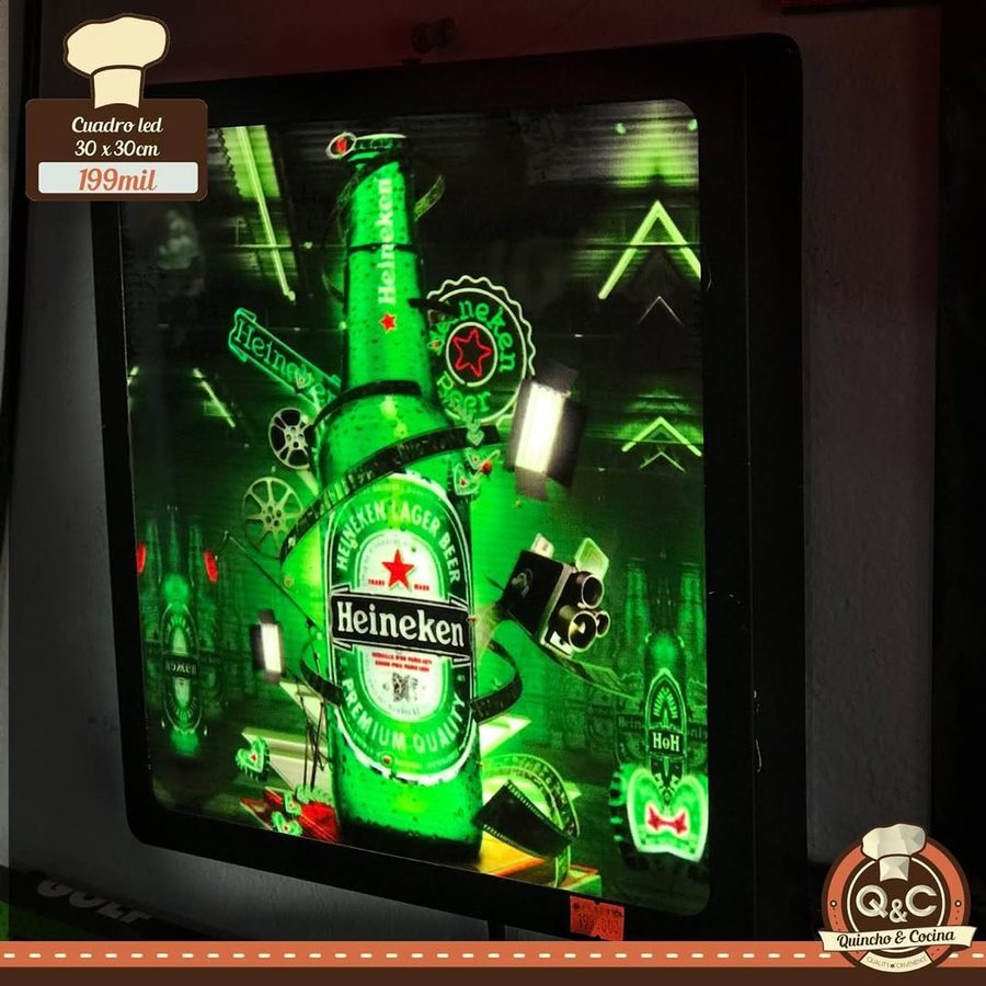 Neón Heineken botella