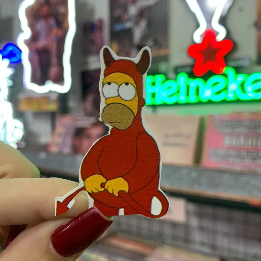 Homero Simpson disfrazado de diablo