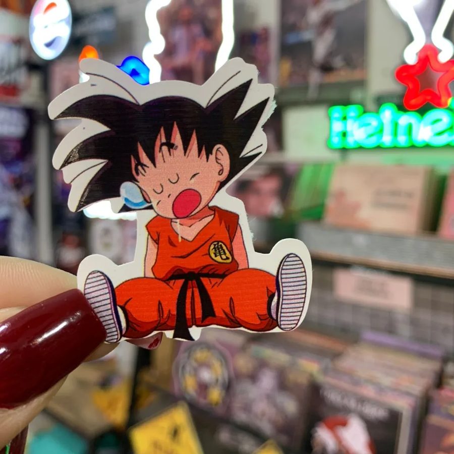 Goku niño sentado
