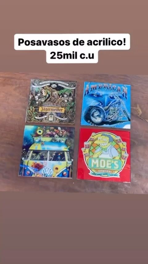 Posavasos de acrílico