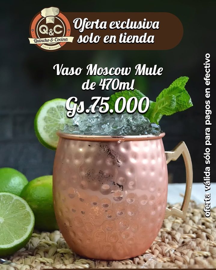 Vaso Moscow Mule de cobre