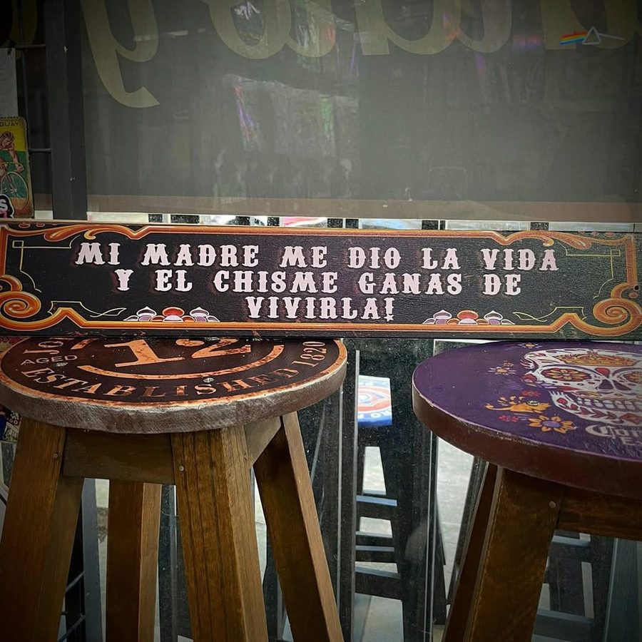Cartel Mi madre me dio la vida y el chisme ganas de vivirla