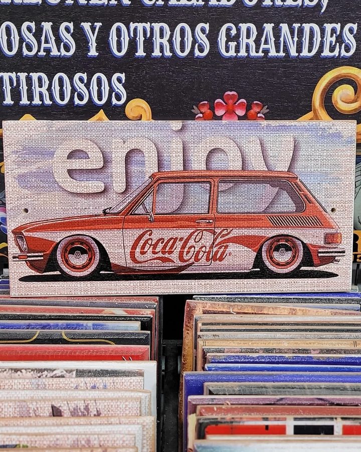 Cuadro Coca-Cola auto rojo Enjoy