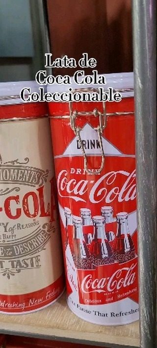 Lata Coca-Cola coleccionable con cierre hermético