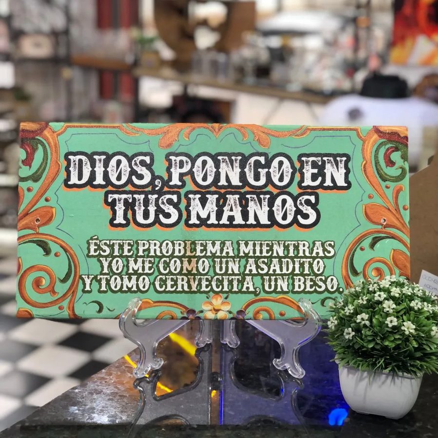 Cartel Dios, pongo en tus manos este problema