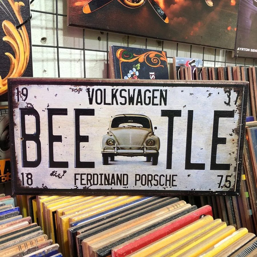 Chapa decorativa Patente Volkswagen Beetle