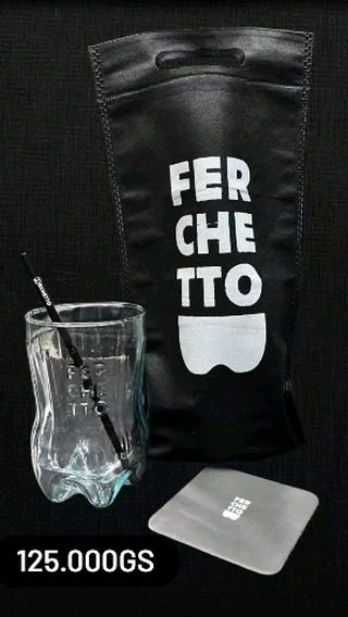 Kit Ferchetto vaso con pajita y bolsa