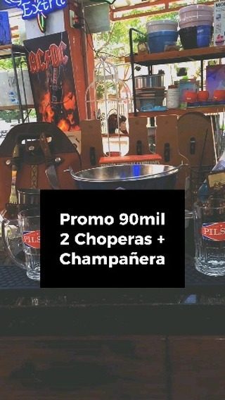 2 choperas + champañera