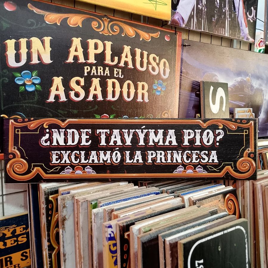 Cartel ¿Nde tavyma pio? exclamó la princesa