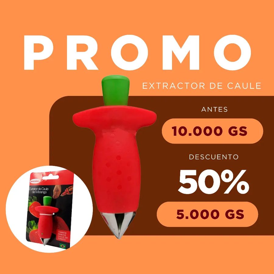 Extractor de cáliz de frutilla